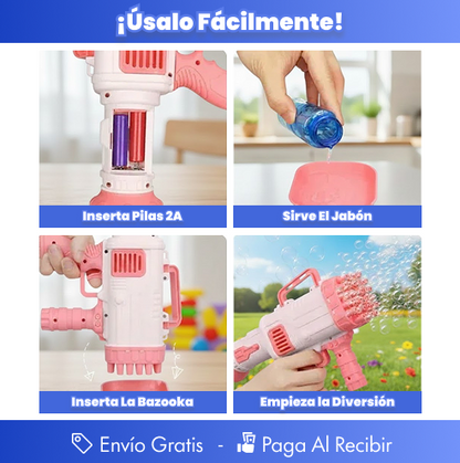 La Pistola de Burbujas Más Viral de TikTok - Diversión Automática sin Parar 🫧✨