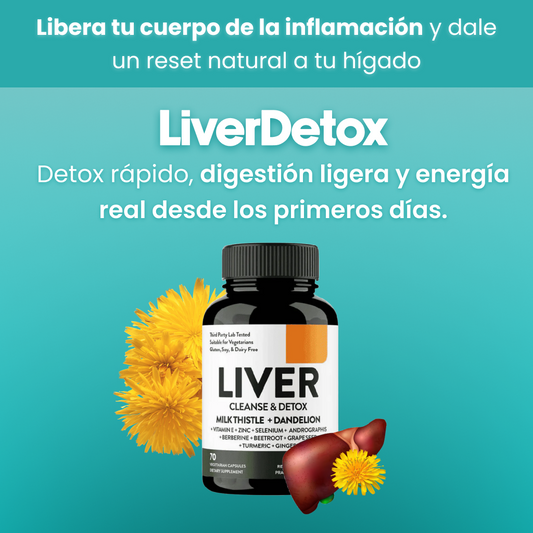 LiverFix: Cleanse & Detox - X70 Cápsulas
