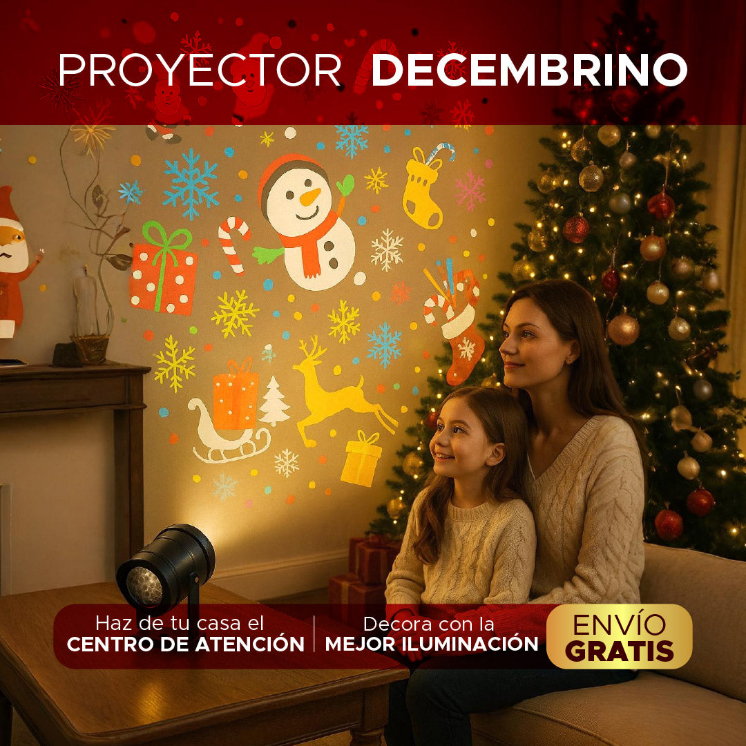 PROYECTOR NAVIDEÑO- Convierte tu casa en una Navidad Mágica
